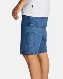 4 Union Jean - Carpenter Shorts for Men Blue ABYDS00103 Billabong