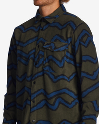 6 Furnace Flannel - Surchemise en polaire pour homme Vert ABYFT00101 Billabong
