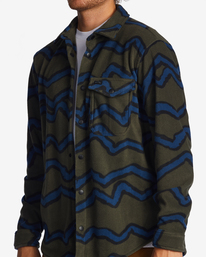 7 Furnace Flannel - Surchemise en polaire pour homme Vert ABYFT00101 Billabong