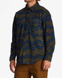 5 Furnace Flannel - Surchemise en polaire pour homme Vert ABYFT00101 Billabong