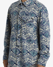 4 Furnace Flannel - Sobrecamisa de velo para Homem Azul ABYFT00101 Billabong