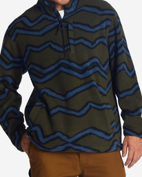 2 Boundary - Felpa con collo alto da Uomo Green ABYFT00231 Billabong