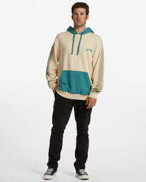 1 Wave Washed Blocked - Hooded Fleece for Men  ABYFT00343 Billabong