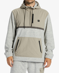0 Boundary Graphene - Sudadera con Media Cremallera para Hombre Blanco ABYFT00414 Billabong