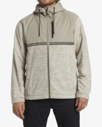 0 Boundary Lite - Felpa con cappuccio e zip da Uomo White ABYFT00470 Billabong