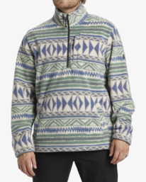 1 Boundary - Mock Neck Fleece for Men Beige ABYFT00498 Billabong