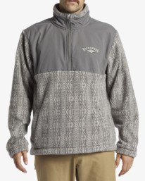 0 Boundary Re-Issue - Mock Neck Fleece for Men Grey ABYFT00499 Billabong