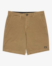 0 Crossfire Wave Washed 18" - Hybrid Submersible Shorts for Men Brown ABYHY03000 Billabong