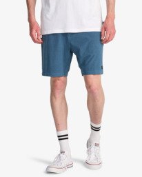 0 Crossfire Wave Washed 18" - Hybride Short voor in en uit het water voor Heren Blue ABYHY03000 Billabong