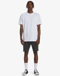 2 Crossfire Wave Washed 18" - Hybride Unterwasser-Shorts f&uuml;r M&auml;nner Schwarz ABYHY03000 Billabong