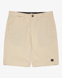 3 Crossfire Solid 20" - Submersible Walk Shorts for Men Beige ABYHY03002 Billabong
