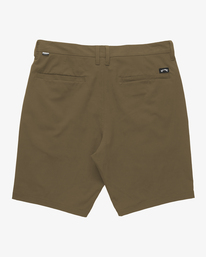 4 Crossfire Solid 20" - Submersible Walk Shorts for Men Brown ABYHY03002 Billabong