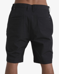 4 Crossfire Solid 20" - Submersible Walk Shorts for Men Black ABYHY03002 Billabong