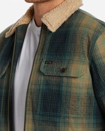 3 Barlow - Sherpa Lined Jacket for Men Green ABYJK00184 Billabong