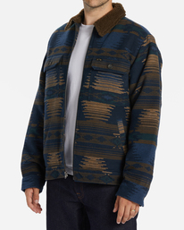 3 Barlow - Sherpa Lined Jacket for Men Blue ABYJK00184 Billabong