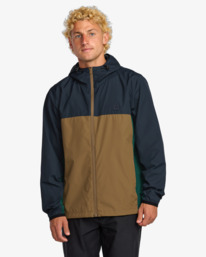 2 Transport - Lightweight Mini Ripstop Windbreaker for Men Blue ABYJK00216 Billabong