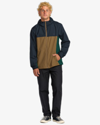 3 Transport - Lightweight Mini Ripstop Windbreaker for Men Blue ABYJK00216 Billabong