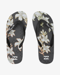 0 Tides - Chanclas de playa para Hombre Negro ABYL100037 Billabong