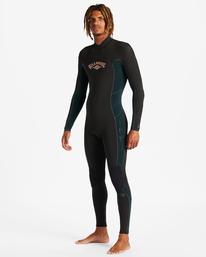 0 5/4mm Absolute - Back-Zip-Neoprenanzug für Männer Grün ABYW100191 Billabong