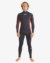 0 4/3mm Absolute Natural   - Chest Zip GBS Wetsuit for Men Red ABYW100258 Billabong