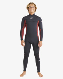 7 4/3mm Absolute Natural   - Chest Zip GBS Wetsuit para Homem Vermelho ABYW100258 Billabong