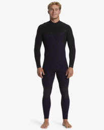 8 5/4mm Furnace Natural   - Wetsuit met een Borstrits voor Heren Black ABYW100260 Billabong