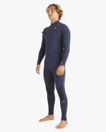 2 4/3mm Revolution Natural   - Traje de Surf GBS con Cremallera en el Pecho para Hombre Azul ABYW100267 Billabong