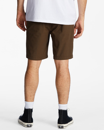 2 Crossfire Solid - Short voor in en uit het water voor Heren Brown ABYWS00195 Billabong