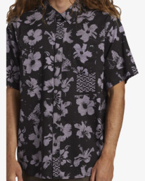 4 Sundays - Short Sleeve Shirt for Men Purple ABYWT00234 Billabong