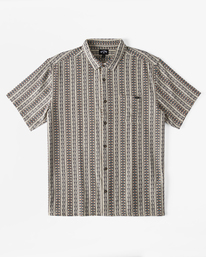 6 Sundays Jacquard - Camisa de Manga Corta para Hombre Beige ABYWT00235 Billabong