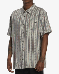 4 Sundays Jacquard - Camisa de Manga Corta para Hombre Beige ABYWT00235 Billabong