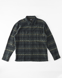 5 Offshore Jacquard Flannel - Overhemd met Lange Mouwen voor Heren Green ABYWT00249 Billabong