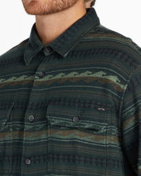 4 Offshore Jacquard Flannel - Overhemd met Lange Mouwen voor Heren Green ABYWT00249 Billabong