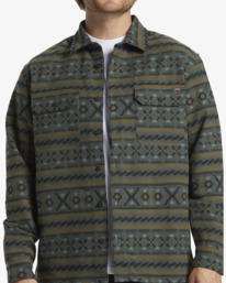 6 Offshore Jacquard Flannel - Overhemd met Lange Mouwen voor Heren Black ABYWT00249 Billabong