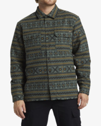 1 Offshore Jacquard Flannel - Langärmliges Hemd für Männer Schwarz ABYWT00249 Billabong