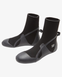 0 3mm Absolute - Round Toe Wetsuit Boots for Men Black ABYWW00111 Billabong