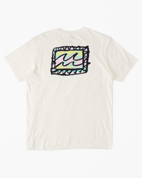 7 Crayon Wave - Camiseta para Hombre Blanco ABYZT01697 Billabong