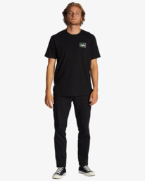 1 Crayon Wave - Camiseta para Hombre Negro ABYZT01697 Billabong