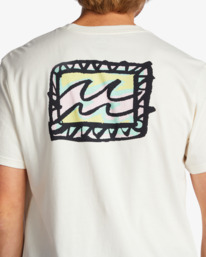 6 Crayon Wave - Camiseta para Hombre Blanco ABYZT01697 Billabong