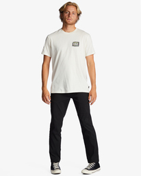 3 Crayon Wave - Camiseta para Hombre Blanco ABYZT01697 Billabong