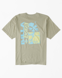 6 Collision - T-Shirt f&uuml;r M&auml;nner Gr&uuml;n ABYZT01714 Billabong