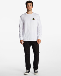 1 Crayon Wave - Camiseta de Manga Larga para Hombre Blanco ABYZT01719 Billabong