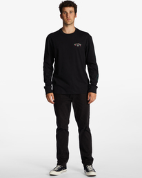 1 Throw Back - Long Sleeve T-Shirt for Men Black ABYZT01720 Billabong