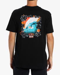 2 Pipeline Floral - Camiseta para Hombre Negro ABYZT01907 Billabong