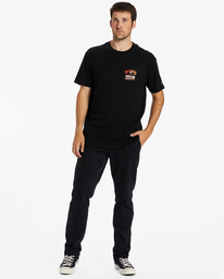 1 Pipeline Floral - Camiseta para Hombre Negro ABYZT01907 Billabong