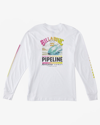 6 Pipeline Poster - Long Sleeve T-Shirt for Men White ABYZT01908 Billabong