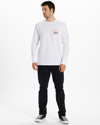 1 Pipeline Poster - Long Sleeve T-Shirt for Men White ABYZT01908 Billabong
