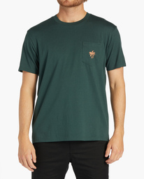 0 Tropics - Taschen-T-Shirt für Männer Grün ABYZT02204 Billabong