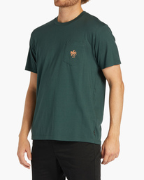 3 Tropics - Taschen-T-Shirt für Männer Grün ABYZT02204 Billabong