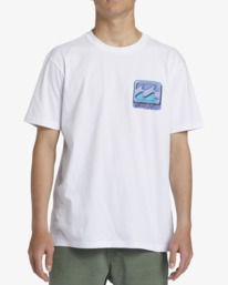 2 Crayon Wave - T-shirt met korte mouwen voor Heren White ABYZT02387 Billabong